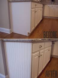Beadboard On Ends Of Cabinet For The End Cabinets Of The Bar Add Thin Shelves For Picture Frames Knick Kitchen Makeover Kitchen Diy Makeover Kitchen Design