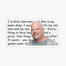 We did not find results for: Rick Harrison Meme Stickers Redbubble