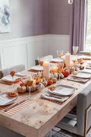 A Fall Themed Dinner Party Brightontheday Thanksgiving Table Decorations Dinner Party Themes Thanksgiving Table Settings