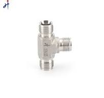 Stainless Steel Male Thread Tees High Pressure 3 Way Thread Connector Pipe  Fittings