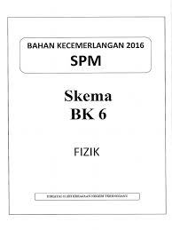 Koleksi soalan & skema pt3 Skema Spm 2016 Bk6 Fiz
