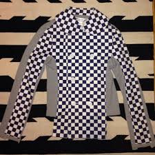 Comme Des Garcons Unique Rare Checkered Jacket Checkered Jacket Jackets Gray Jacket