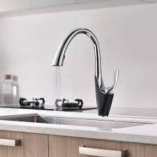 Luckily, you don't have to live with those stains. Kitchen Faucet Chrome Single Hand Lever Pull 1 Hole Bracket Contemporary Kitchen Sink Faucet Commercial Black Leekayer Arcora Faucet
