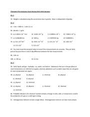 Icp final exam review flashcards quizlet, chemistry final exam review unit 1 matter, pdf licenselibrary com, chemistry 125 first semester final examination answer key, answer key for stoichiometry review chemistrygods net, chemistry final exam review helpp yahoo answers. First Semester Chem Exam Review Key Chemistry First Semester Exam Review 2013 2014 Answers Ch 1 34 Weight Is Calculated Using The Acceleration Due To Course Hero