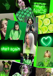 Billie eilish wallpapers with several others pose and costume decorative background of a graphical user interface for your mobile phone android, tablet, iphone billie eilish fan wallpaper part of billie eilish wallpapers. Billie Eilish Green Aesthetic Billie Eilish Green Aesthetic Dark Green Aesthetic