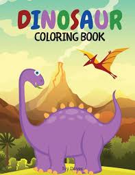 A procompsognathus and the landscape. Dinosaur Coloring Book Ivy Daves Buch Jpc