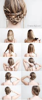 Layered hair can be challenging to braid, but i have a few tricks up my sleeve that could help. Casual Braided Updo For Medium Length Hair Thin Hair Shoulder Length Hair Chap Braids For Medium Length Hair Medium Length Hair Styles Medium Hair Styles
