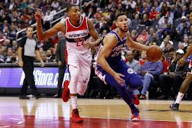 The washington wizards will be looking to level the series when they take on the philadelphia 76ers at wells fargo center on wednesday. Sixers Vs Wizards Simmons Great Debut Spoiled By Washington Win Liberty Ballers