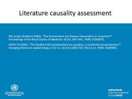 Causality Assessment Theoretical Background Ppt Download