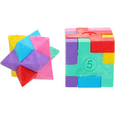 Solve the white face of the rubik's cube. Puzzle Cube Erasers Party Favour 12 Pack Multi Big W