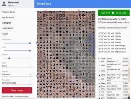 The key to the scheme 3. Thread Bare Creating A Cross Stitch Chart From A Photo Facebook