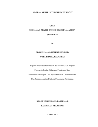 Download lagu kolej vokasional taiping (4.5mb) dan streaming kumpulan lagu kolej vokasional taiping (4.5mb) mp3 terbaru di untuk melihat detail lagu kolej vokasional taiping klik salah satu judul yang cocok, kemudian untuk link download kolej vokasional taiping ada di halaman berikutnya. Pdf Contoh Laporan Ojt Aiman Yahya Academia Edu