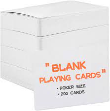 When learning how to make a hypercard, it's easier to use a regular card. Amazon Com Teskyer Blank Playing Cards 200 Pcs Poker Size Linen Finish Double Sides Blank Index Flash Cards For Writing Drawing Diy Game Cards Gift Cards Everything Else