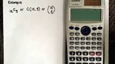 Combination using the calculator Casio fx-991ES - YouTube