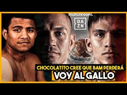 VOY AL GALLO| Chocolatito Gonzalez cree que EL GALLO Estrada vencerá a BAM  Rodriguez