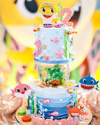 How to make a shark cake. Baby Shark Ocean Cake Kids Birthday Party Cake In Uae Pandoracake Ae