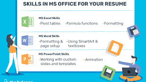 Here's how to access them, tips for using a click create to open the resume template in ms word. Microsoft Office Skills For Resumes Cover Letters