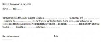 Lunar, pana pe data de 20. Corectie Bon Fiscal Emis Eronat Constalaris