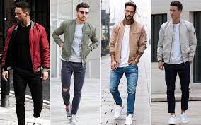 Navy blue bomber jacket outfit men. How To Wear A Bomber Jacket With Style 2021 Men S Outfit Ideas