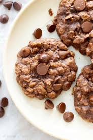 Vegan Double Chocolate Chip Chewy Oatmeal Cookies Recipe V Gf An Easy Recipe F Oatmeal Cookies Chewy Chewy Oatmeal Cookies Recipe Chocolate Oatmeal Cookies