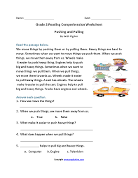 reading worksheets second grade reading worksheets