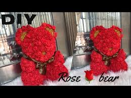 ирина пивоварова про мою подругу и немножко про меня Diy Rose Bear Valentine Gift Make A Celebrity Rose Bear For Cheap Youtube Diy Roses Valentine S Cards For Kids Bear Valentines