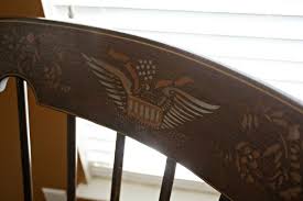 An Outdated Rocking Chair Gets A Timeless New Finish Antique Rocking Chairs Painted Rocking Chairs Rocking Chair