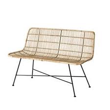 Bloomingville Bank Rotan 120 Cm Buitenstoel Stoelen Kussens
