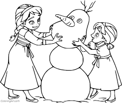 Olaf and sven from disney frozen 2. Frozen Coloring Pages Coloringall