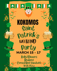 O yes we are…..Kokomos will start celebrating St. Patrick's Weekend