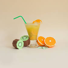 Fresh Drinks Tropical Paper Craft Ingredients By Rendi Studio Kiwi Orange Fresh Drinks Orange Craft Paper Fruit