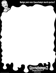 Black And White Goosebumps Get Creative And Design Your Own Goosebumps Movie Poster Goosebumps2movie Halloween Goosebumps Party Boy Birthday Parties Craft Activities For Kids