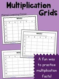 Multiplication Grids Fun Way To Practice Math Facts Math Facts Multiplication Grid Elementary Math