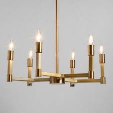 Gold Torch 6 Light Elsa Chandelier Avizeler Avize