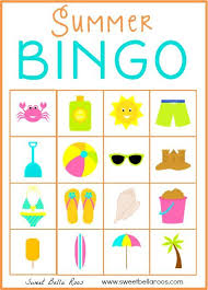 Bingo Cards For Kids Summer Bingo Free Printable Summer Bingo Free Printable Bingo Cards Bingo For Kids