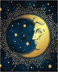 Blue earth seen from the moon surface. Celestial Journal Moon And Stars This Beautiful Wide Ruled Notebook Captures The Wonder Of Space History And Art In One Lovely Book Mystic Celestial Galaxy Moon And Stars Collection Press New Nomads