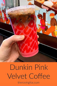 Dunkin Pink Velvet Coffee Flavor For Valentine S Day The Roving Fox Dunkin Coffee Flavor Pink Velvet