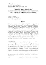 If you want to learn tinggi in english, you will find the translation here, along with other translations from indonesian to english. Pdf Communicative Competence Based English Syllabus Design For Students Of Ptki Perguruan Tinggi Keagamaan Islam