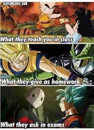 After hearing of frieza's revival, his desire for revenge is reinvigorated. College In A Nutshell Dragon Ball Super Funny Funny Dragon Dbz Memes
