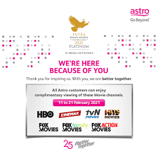 Astro njoi is a malaysia free to watch satellite television service which was launched on 18 february 2012. Astro Is Offering Its Customers A Free Preview Of Its Biggest Movie Hits From 11 To 21 February Television Asia Plus