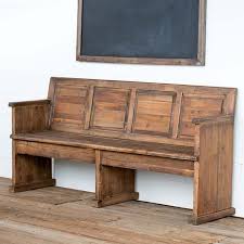 Despite that it is a decorative piece of small furniture. Chapel Style Wooden Bench Antique Farmhouse