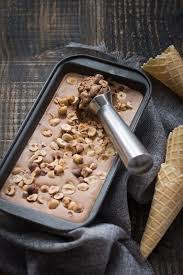 Une glace, mes amis, mais pas n'importe quelle glace. Chic Chic Chocolat Glace Au Chocolat Et Noisettes Sans Sorbetiere