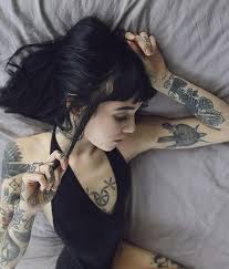 u should no her hot tattoo girls tattoo photoshoot girl tattoos