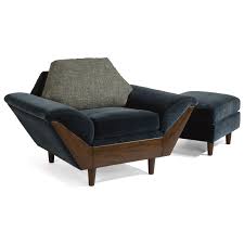 This chair is perfect for the room. Flexsteel Thunderbird Mid Century Modern Chair And Ottoman Set With Flar Tapered Arms Hudson S Furniture Chair Ottoman Sets