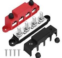 400A Bus Bar Terminal Block With 4x3/8"(M10) Or 5/16"(M8) Studs