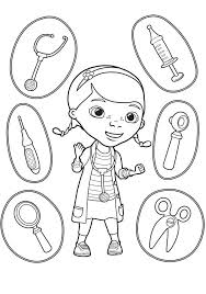 Trail of colors has designed some beautiful free coloring pages for adults that include images of leaves, flowers, dragons, aliens, butterflies, and abstract shapes. Doc Mcstuffins And Tools Coloring Page Free Printable Coloring Pages For Kids