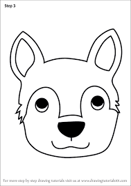 Step by step drawing tutorial on how to draw a dog face for kids. Ilmu Pengetahuan 5 Dog Face Drawing Easy For Kids
