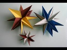 Origami 3d Stern Star Youtube Diy Origami Origami Sterne Bastelarbeiten Aus Papier Und Pappe