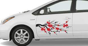 Cherries grow from stalks in pairs and a tree can produce fruit for as long as 100 years! Cherry Blossom Car Decals Dezign With A Z