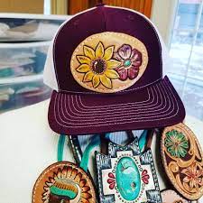 Leather Patch Hat Leather Hats Leather Sewing Leather